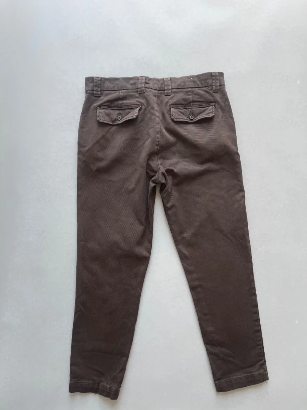 Zara Dark Brown Chino Pants Men’s Size 32 - Picture 6 of 8